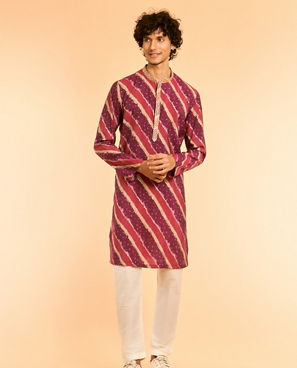Diwas Men Purple Delight Kurta Pajama