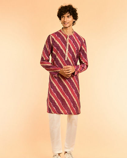 Diwas Men Purple Delight Kurta Pajama
