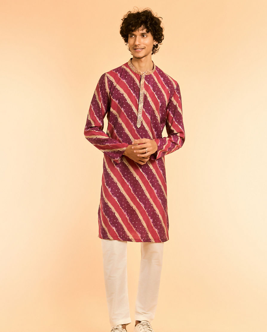 Diwas Men Purple Delight Kurta Pajama