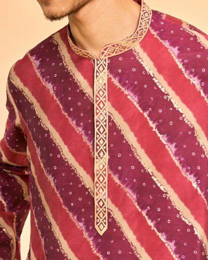 Diwas Men Purple Delight Kurta Pajama