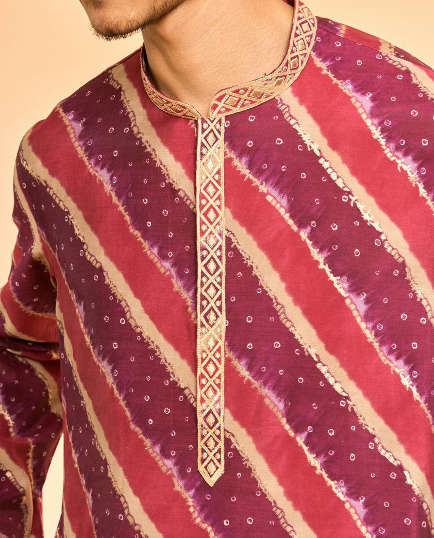 Diwas Men Purple Delight Kurta Pajama