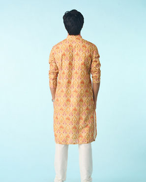 Diwas Men Mustard Splendor Kurta Pajama