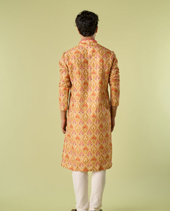 Diwas Men Mustard Splendor Kurta Pajama