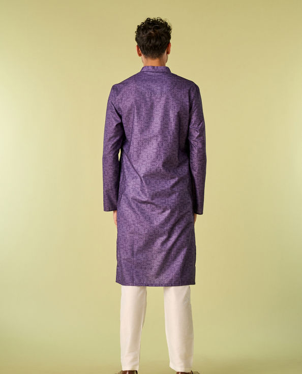 Diwas Men Royal Purple Extravaganza Kurta Pajama
