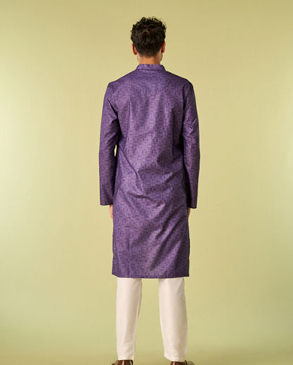 Diwas Men Royal Purple Extravaganza Kurta Pajama