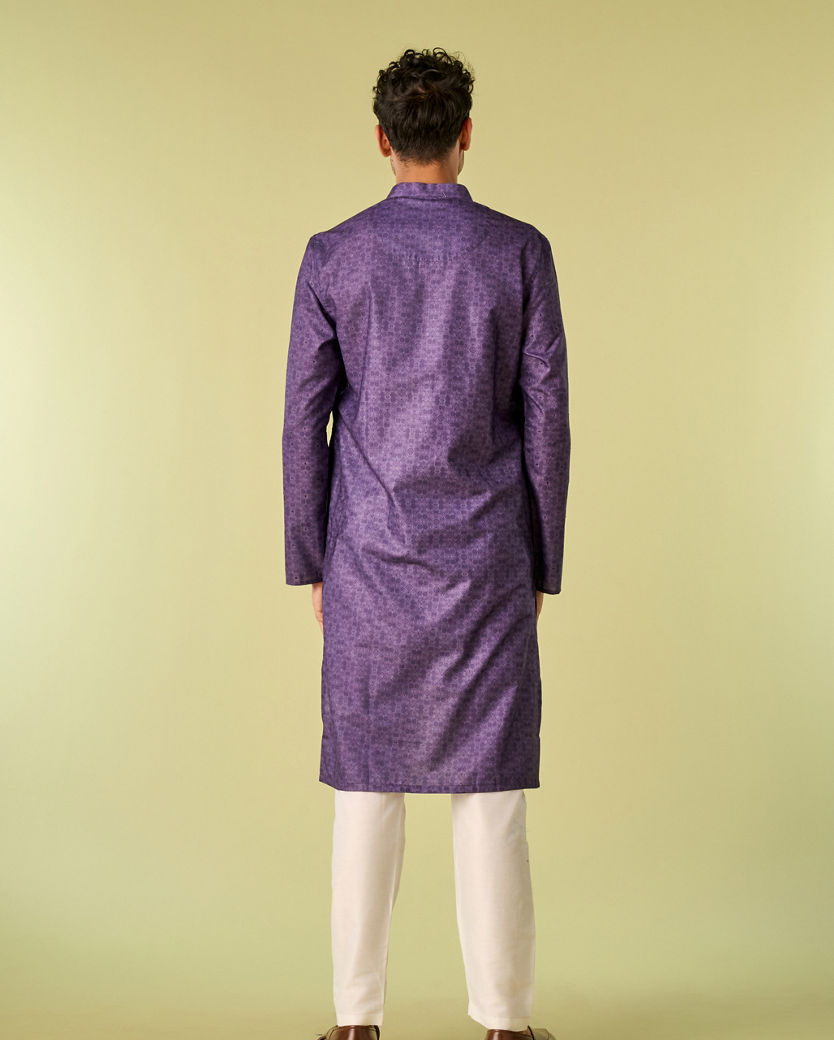 Diwas Men Royal Purple Extravaganza Kurta Pajama