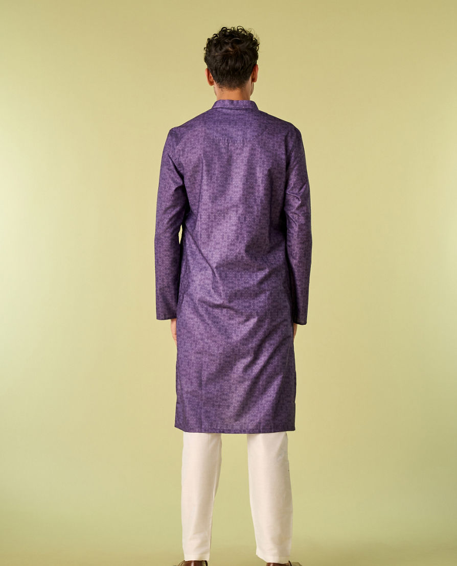 Diwas Men Royal Purple Extravaganza Kurta Pajama