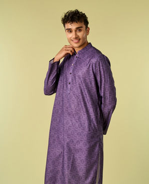Diwas Men Royal Purple Extravaganza Kurta Pajama