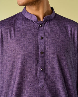 Diwas Men Royal Purple Extravaganza Kurta Pajama