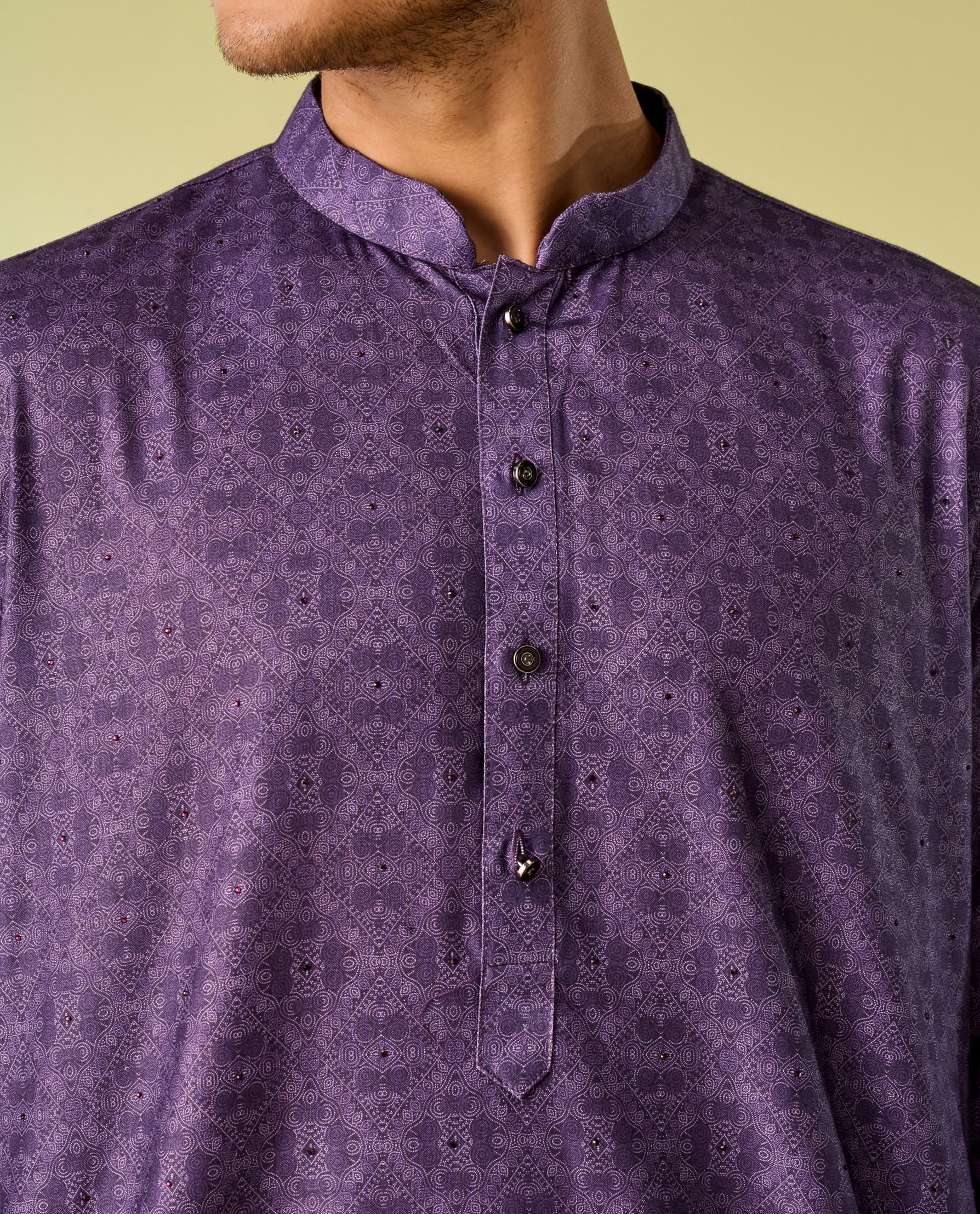 Diwas Men Royal Purple Extravaganza Kurta Pajama