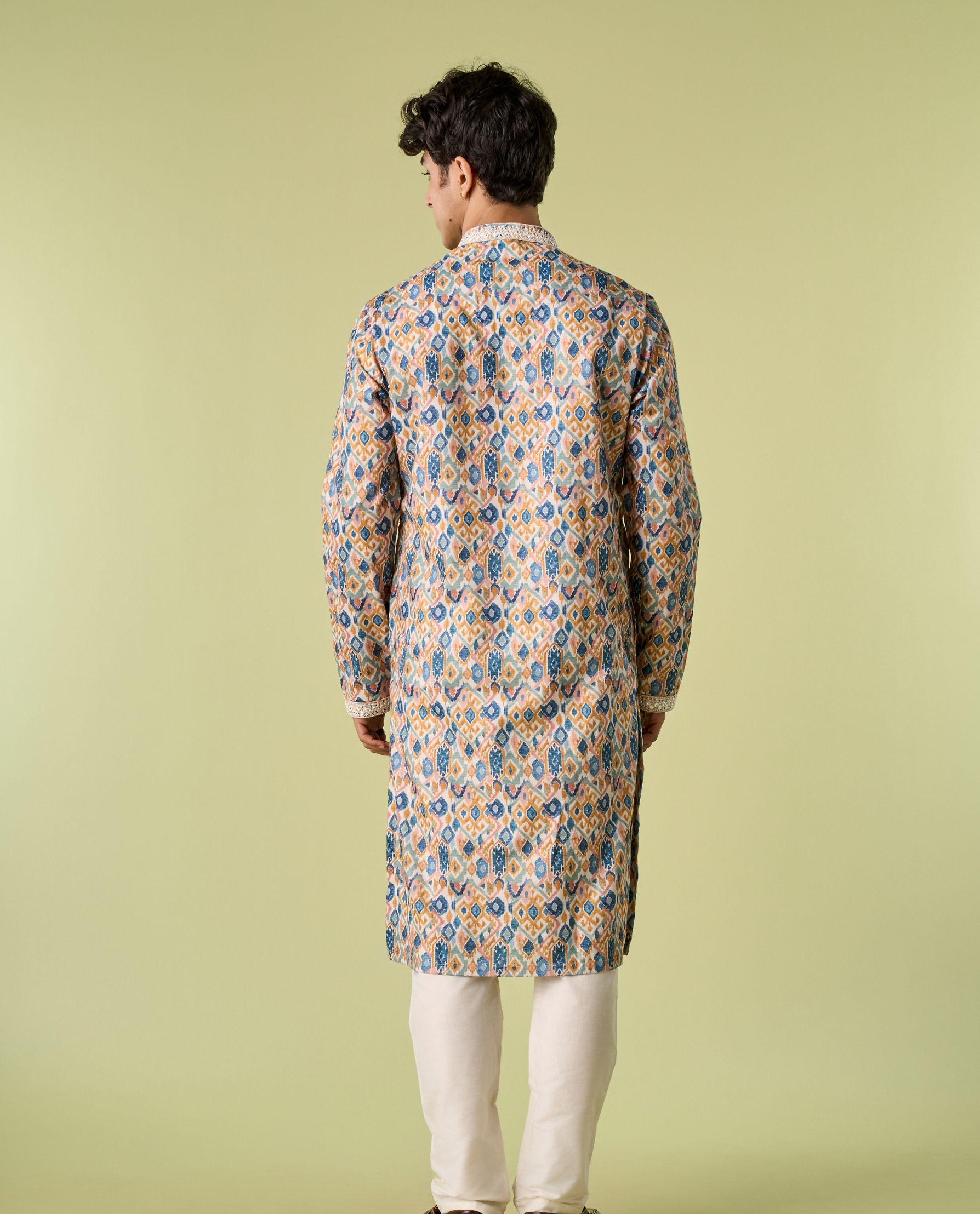 Diwas Men Mustard Elegance Kurta Pajama