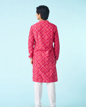 Diwas Men Rani Pink Kurta Pajama