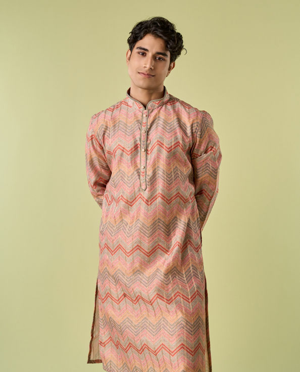 Diwas Men Fawn Serenity Kurta Pajama