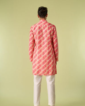 Diwas Men Peach Posh Elegance Kurta Pajama