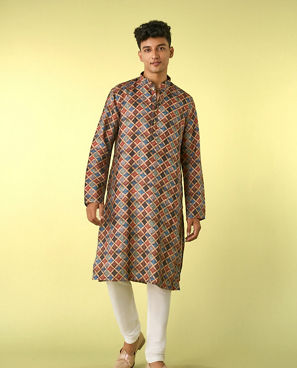 Diwas Men Fawn Delight Kurta Pajama