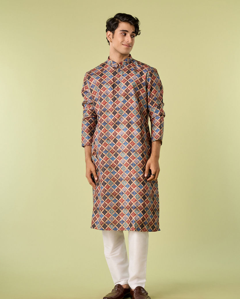 Diwas Men Fawn Delight Kurta Pajama