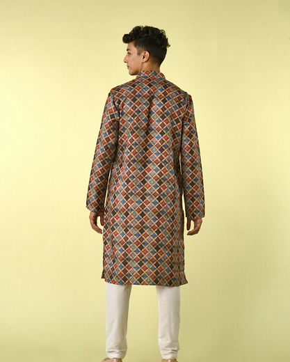 Diwas Men Fawn Delight Kurta Pajama