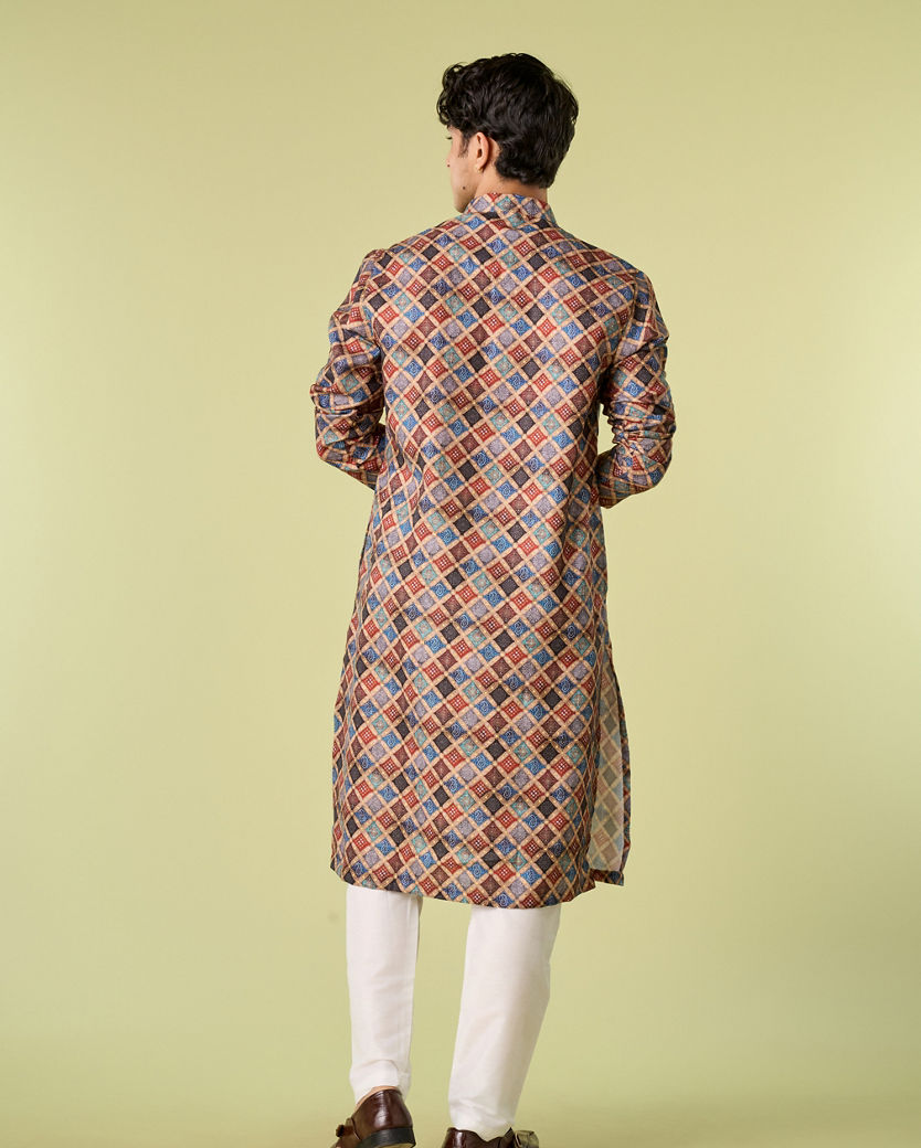 Diwas Men Fawn Delight Kurta Pajama