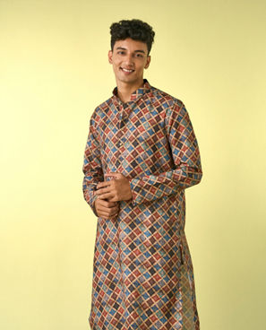 Diwas Men Fawn Delight Kurta Pajama