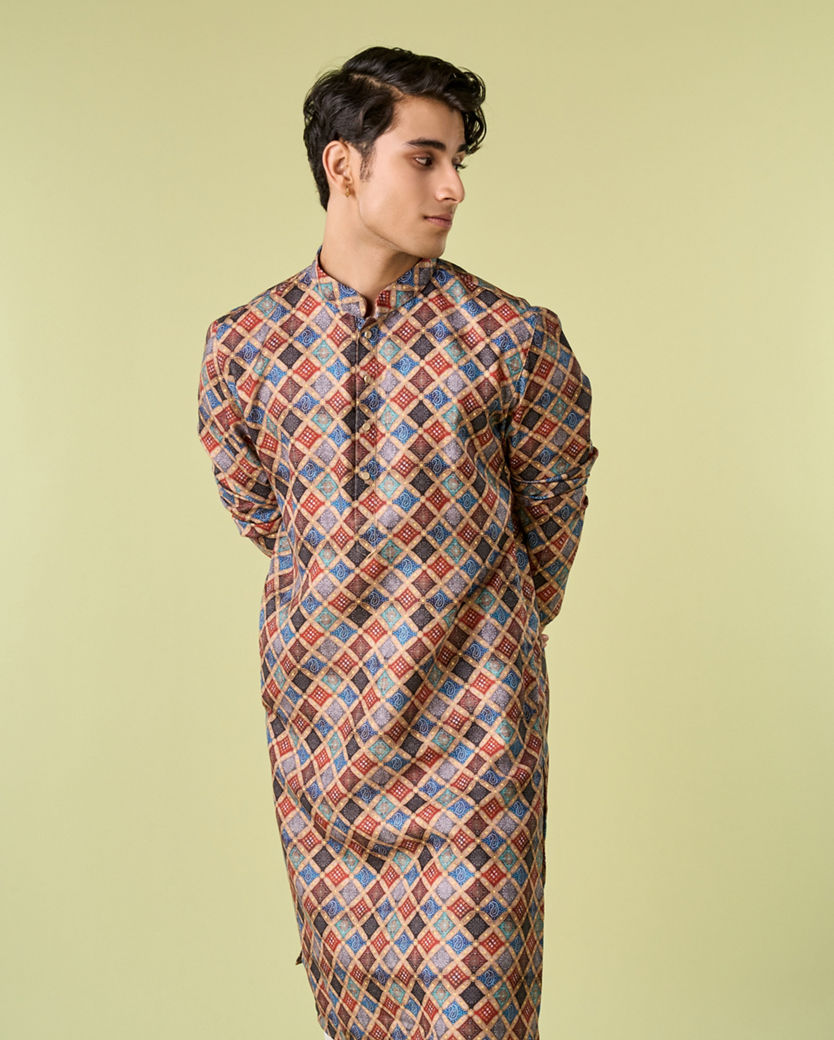 Diwas Men Fawn Delight Kurta Pajama