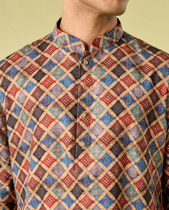 Diwas Men Fawn Delight Kurta Pajama