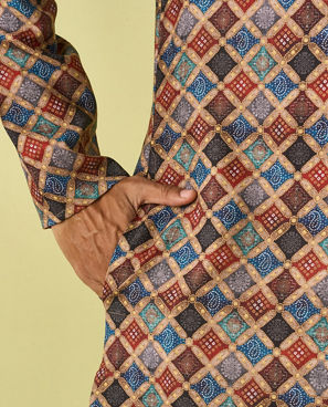 Diwas Men Fawn Delight Kurta Pajama