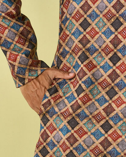 Diwas Men Fawn Delight Kurta Pajama