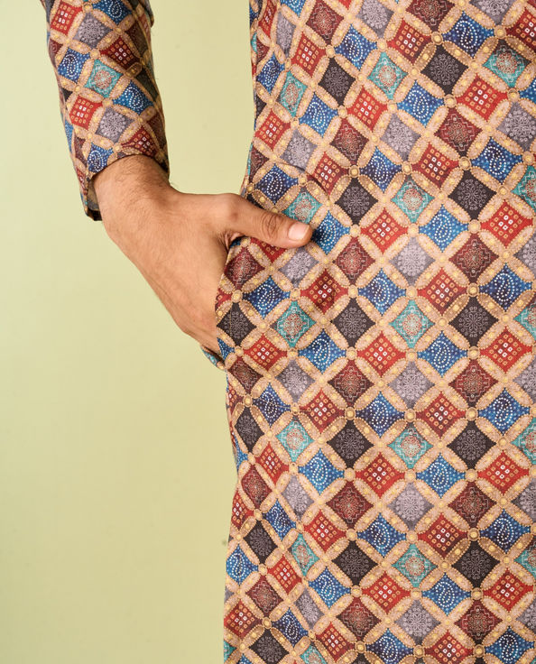 Diwas Men Fawn Delight Kurta Pajama