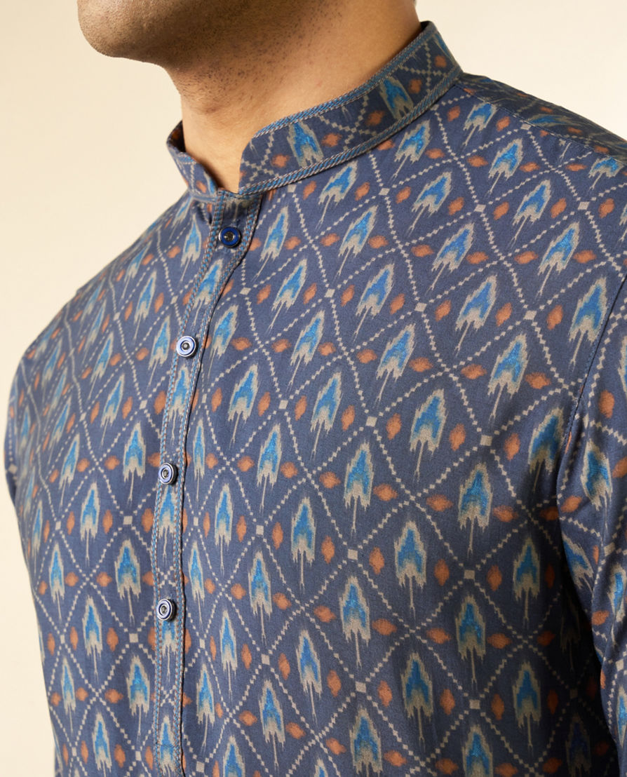 Diwas Men Opulent Blue Kurta Pajama