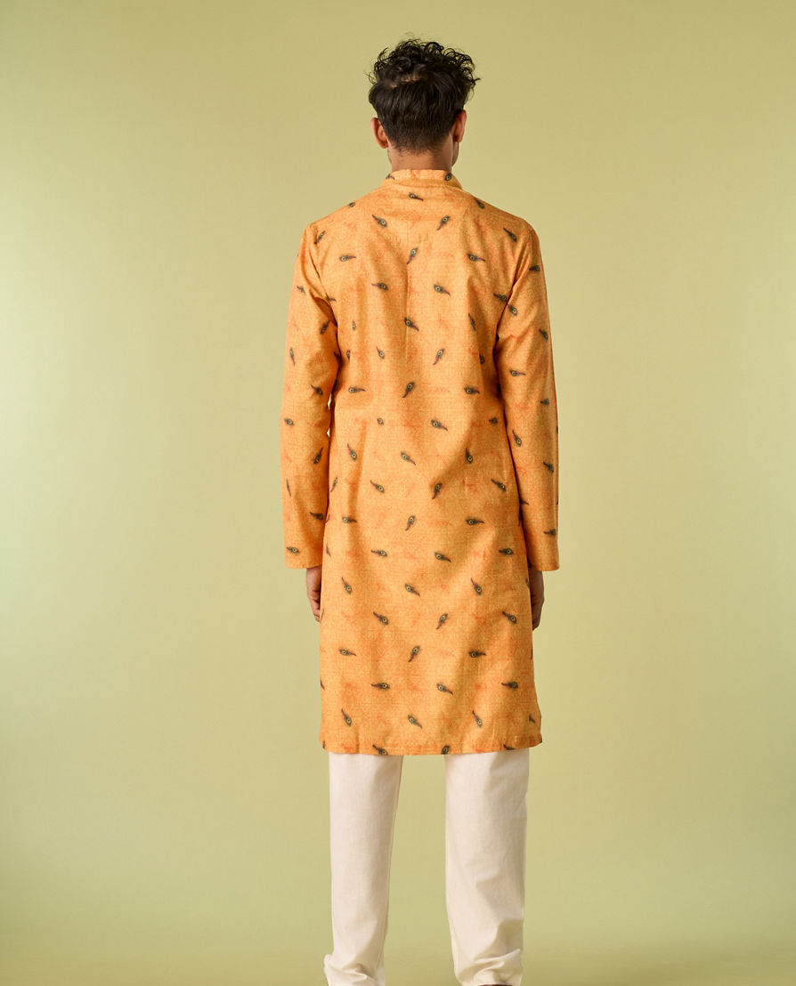 Diwas Men Mustard Mystique Kurta Pajama