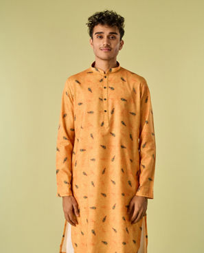 Diwas Men Mustard Mystique Kurta Pajama