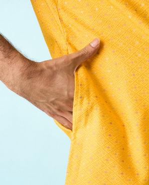 Diwas Men Radiance Yellow Kurta Pajama
