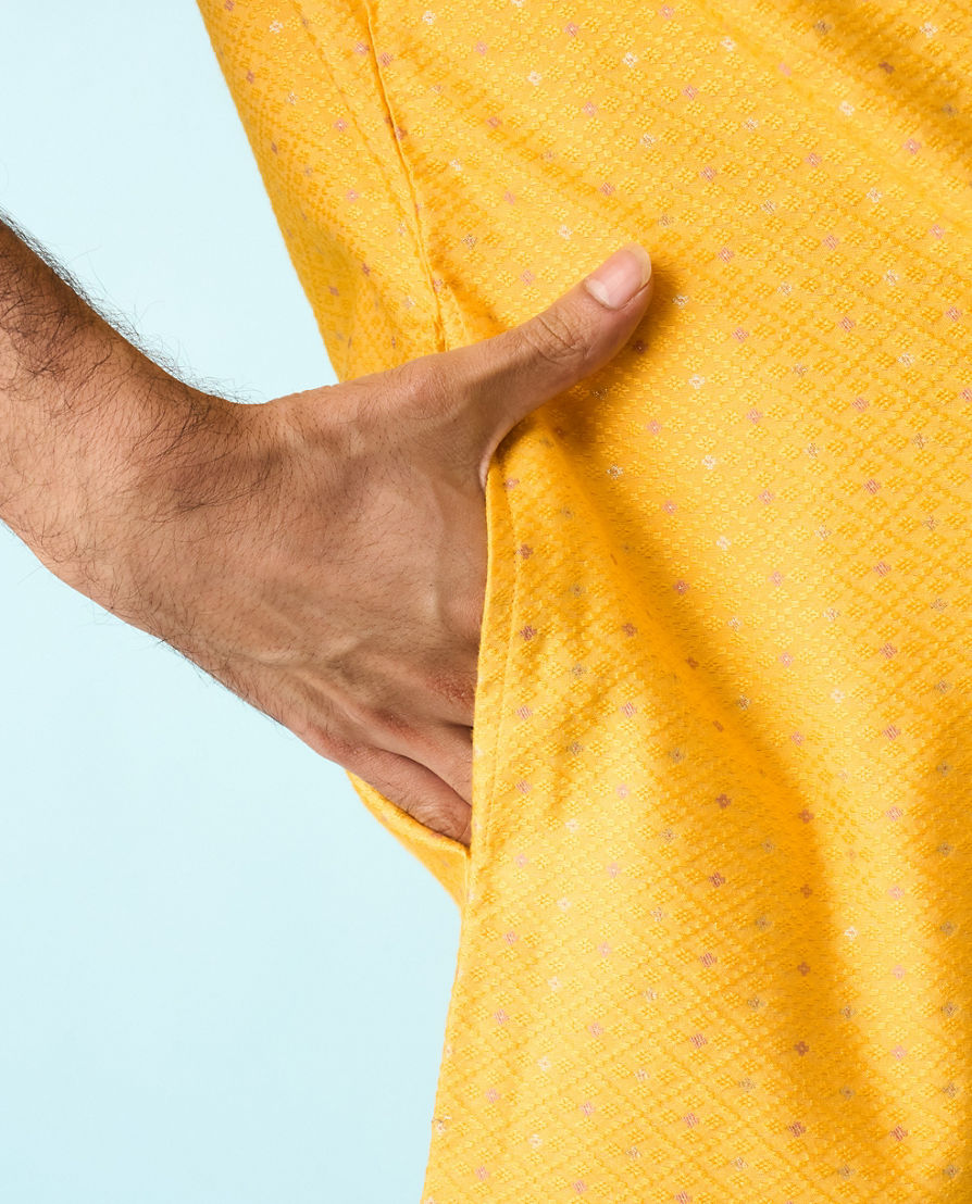 Diwas Men Radiance Yellow Kurta Pajama
