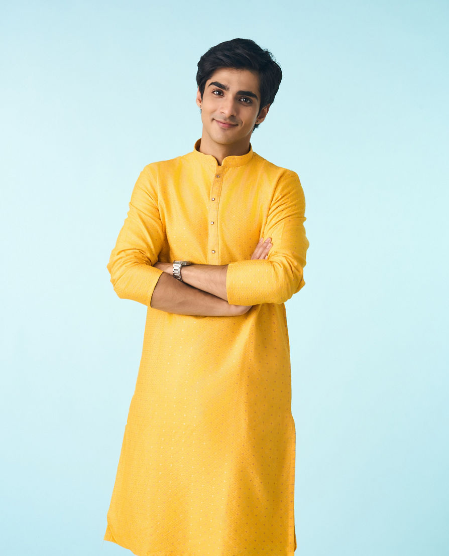 Diwas Men Radiance Yellow Kurta Pajama