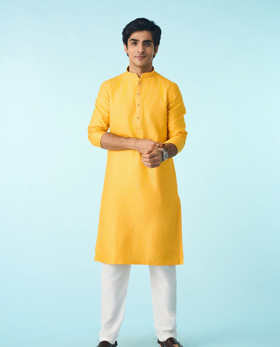Diwas Men Radiance Yellow Kurta Pajama