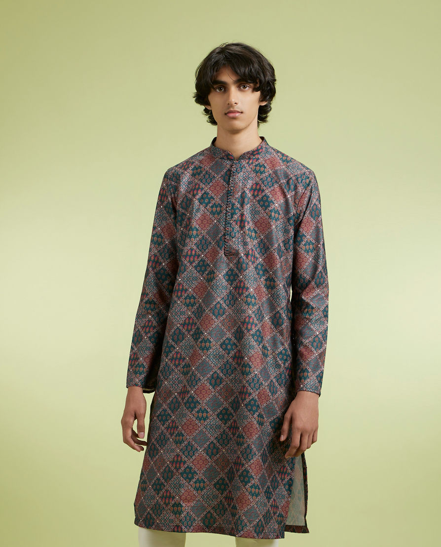 Diwas Men Emerald Enchantment Kurta Pajama