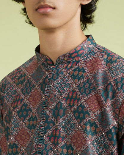 Diwas Men Emerald Enchantment Kurta Pajama