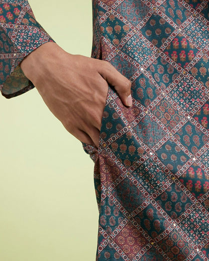 Diwas Men Emerald Enchantment Kurta Pajama