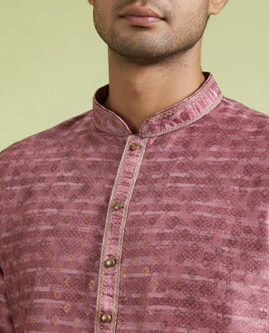 Diwas Men Dusty Pink Elegance Kurta Pajama