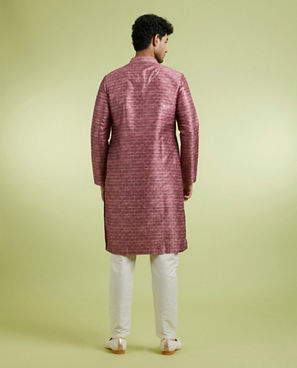 Diwas Men Dusty Pink Elegance Kurta Pajama