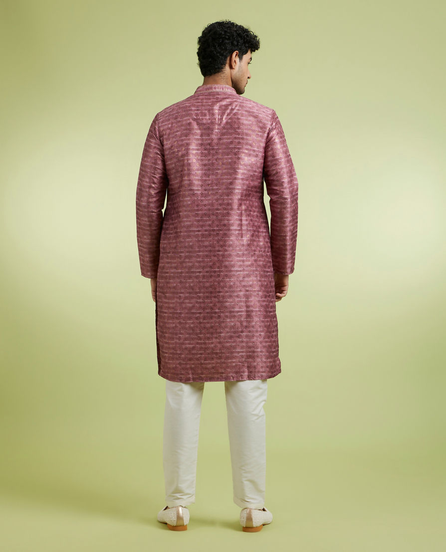 Diwas Men Dusty Pink Elegance Kurta Pajama