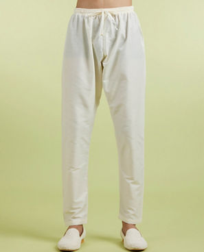 Diwas Men Beige Rust Stellar Kurta Pajama