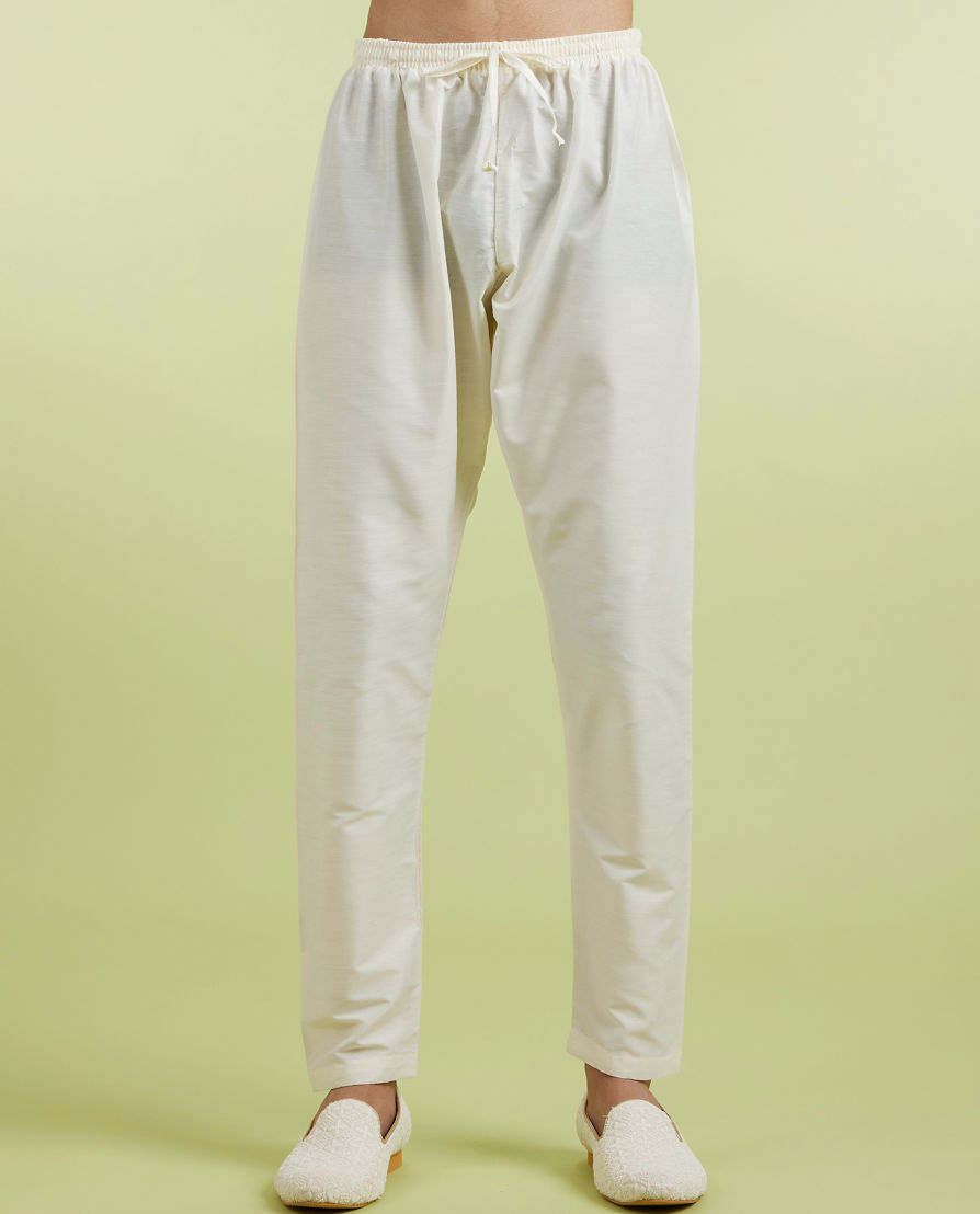 Diwas Men Beige Rust Stellar Kurta Pajama