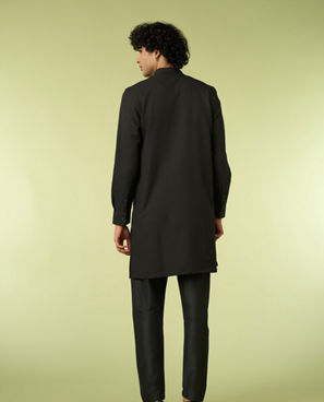 Diwas Men Black Opulence Kurta Pajama