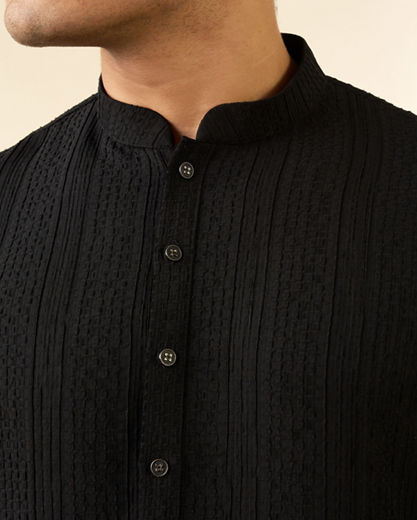 Diwas Men Black Opulence Kurta Pajama
