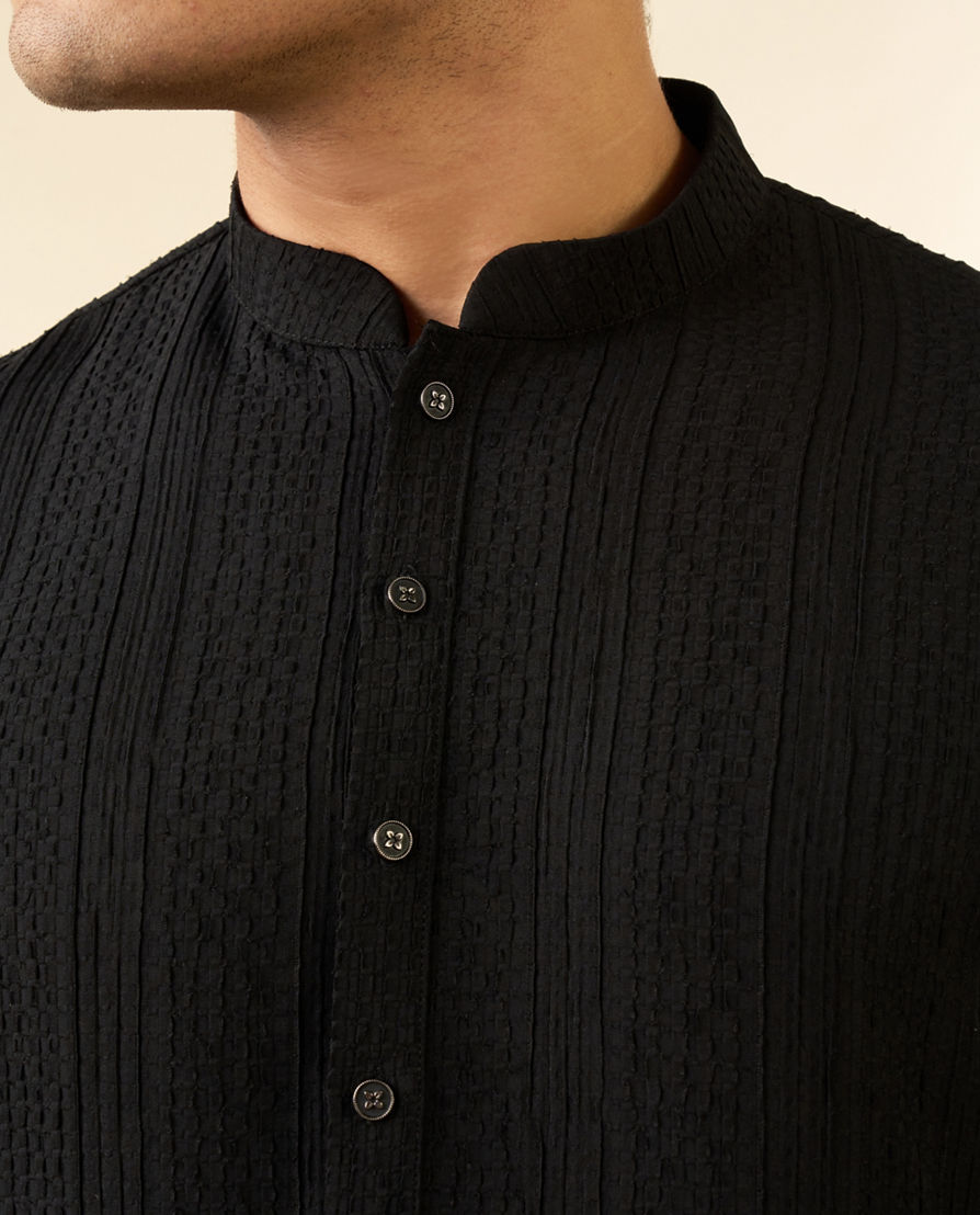 Diwas Men Black Opulence Kurta Pajama