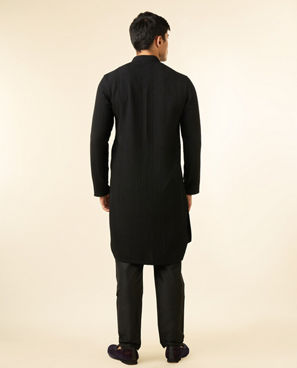 Diwas Men Black Opulence Kurta Pajama