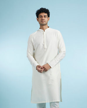 Diwas Men Elegant Cream Kurta Pajama