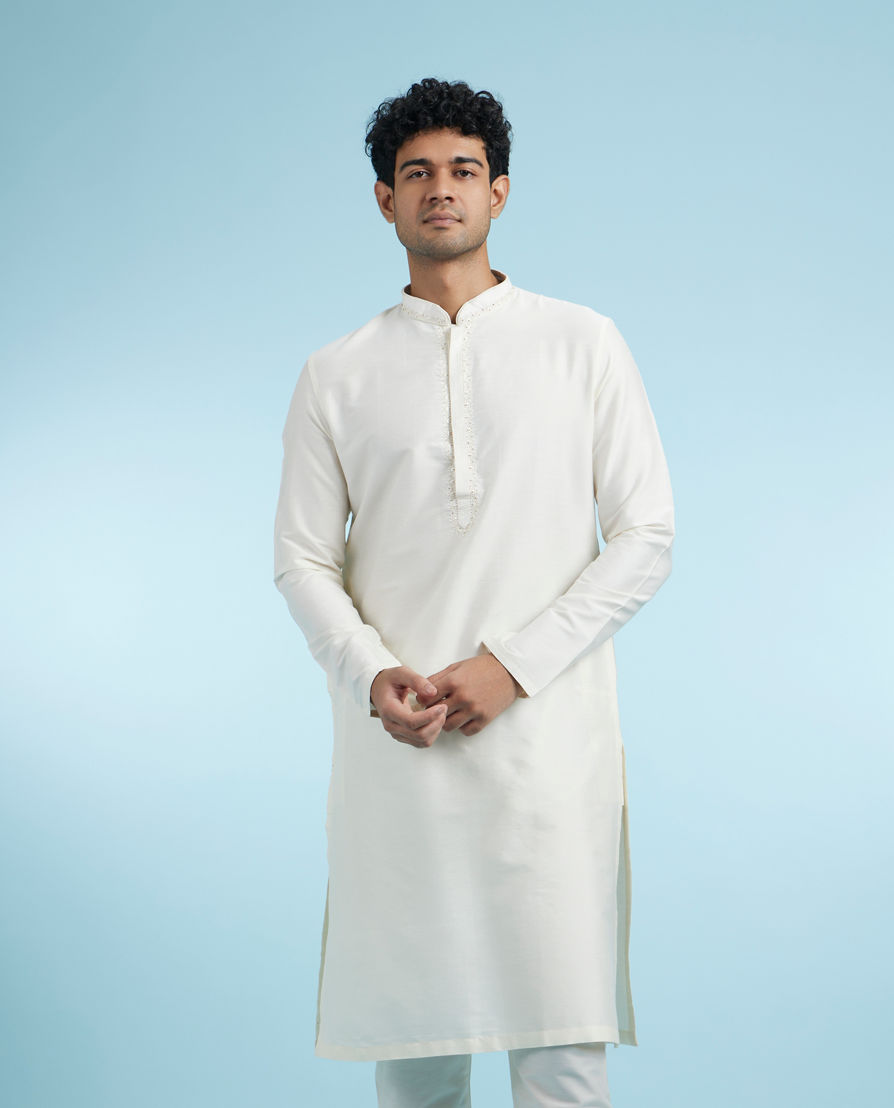 Diwas Men Elegant Cream Kurta Pajama