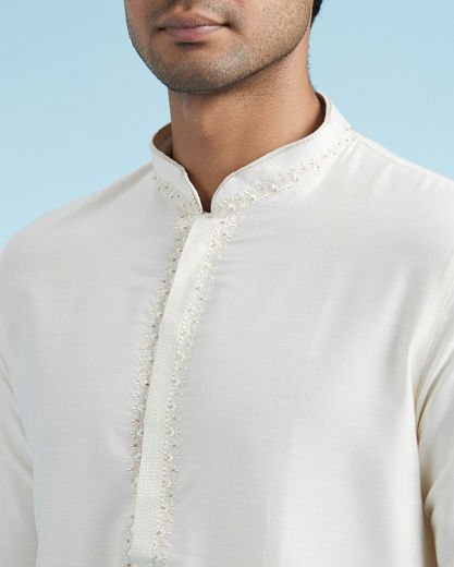 Diwas Men Elegant Cream Kurta Pajama